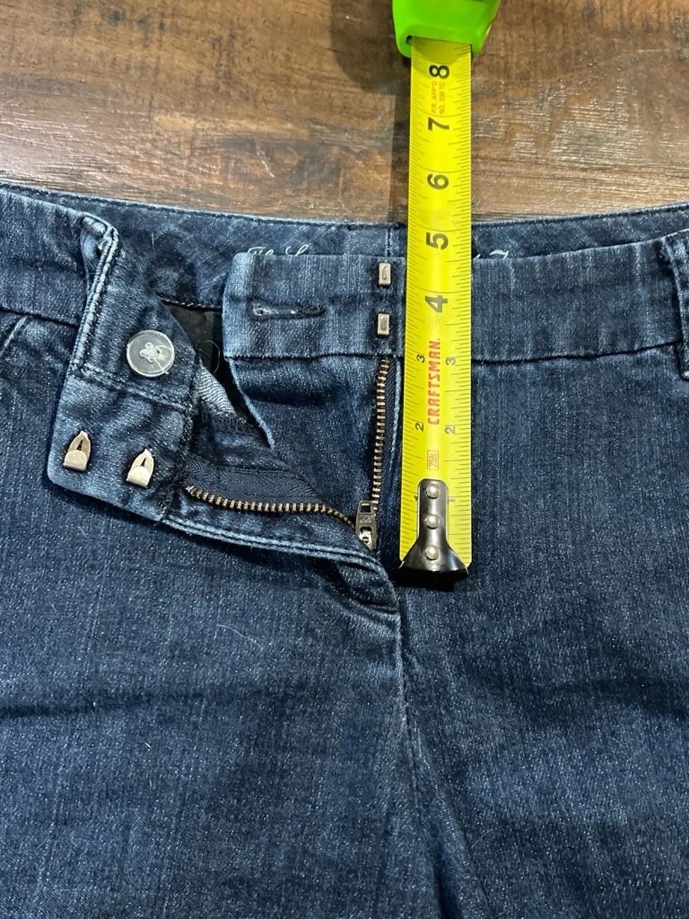 The Limited Dark Blue Denim Shorts